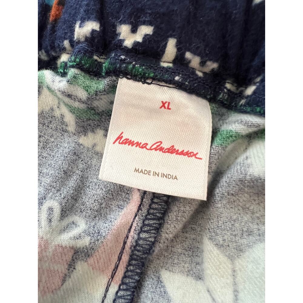 Hanna Andersson Holiday Christmas Adult Unisex Pajama Lounge Pants Gnome XL - Picture 5 of 6